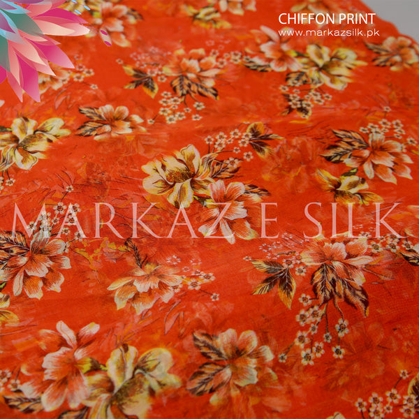Chiffon Print MS 645 – Printed Chiffon Fabric - Price Per Yard | Markaz Silk