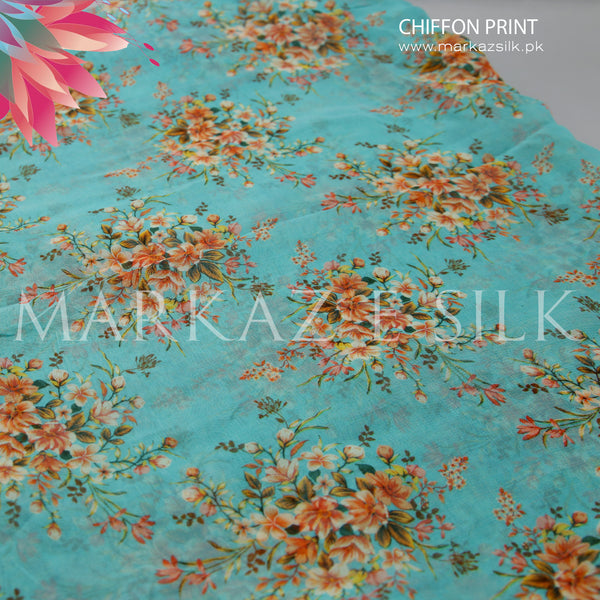 Chiffon Print MS 650 – Printed Chiffon Fabric - Price Per Yard | Markaz Silk
