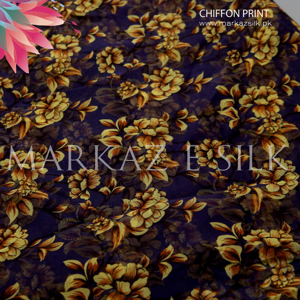 Chiffon Print MS 651 – Printed Chiffon Fabric - Price Per Yard | Markaz Silk
