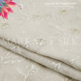 Premium Khaddi Net Embroidery Fabric MS-655 – Price Per Yard | Markaz Silk