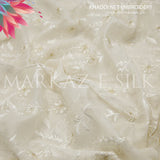 Premium Khaddi Net Embroidery Fabric MS-655 – Price Per Yard | Markaz Silk