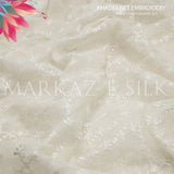 Premium Khaddi Net Embroidery Fabric MS-656 – Price Per Yard | Markaz Silk
