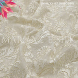 Premium Khaddi Net Embroidery Fabric MS-658 – Price Per Yard | Markaz Silk