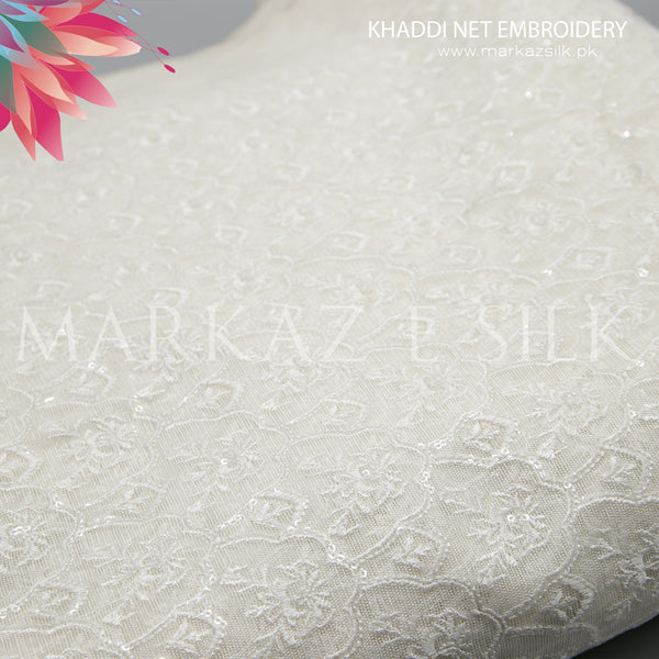 Khaddi net Embroidery - MS 659 (Price is in per Yard)