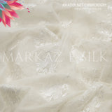 Premium Khaddi Net Embroidery Fabric MS-660  – Price Per Yard | Markaz Silk