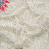 Premium Khaddi Net Embroidery Fabric MS-661  – Price Per Yard | Markaz Silk