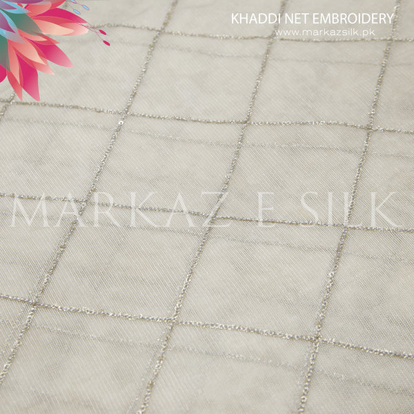 Khaddi net Embroidery - MS 663 (Price is in per Yard)