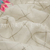 Premium Khaddi Net Embroidery Fabric MS-663  – Price Per Yard | Markaz Silk
