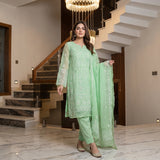 Khaddi Net Embroidery Suit MS 828 – Elegant Embroidered Suit | Markaz Silk