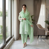 Khaddi Net Embroidery Suit MS 828 – Elegant Embroidered Suit | Markaz Silk