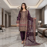 Organza Embroidery Suit MS 831 – Elegant Pakistani Ethnic Wear | Markaz Silk