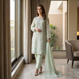 Net Zari Embroidery Suit MS 832 | Elegant 2-Piece Pakistani Suit | Markaz Silk