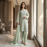 Net Zari Embroidery Suit MS 832 | Elegant 2-Piece Pakistani Suit | Markaz Silk