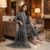 Net Zari Embroidery Suit MS 833 | Elegant 2-Piece Pakistani Suit | Markaz Silk