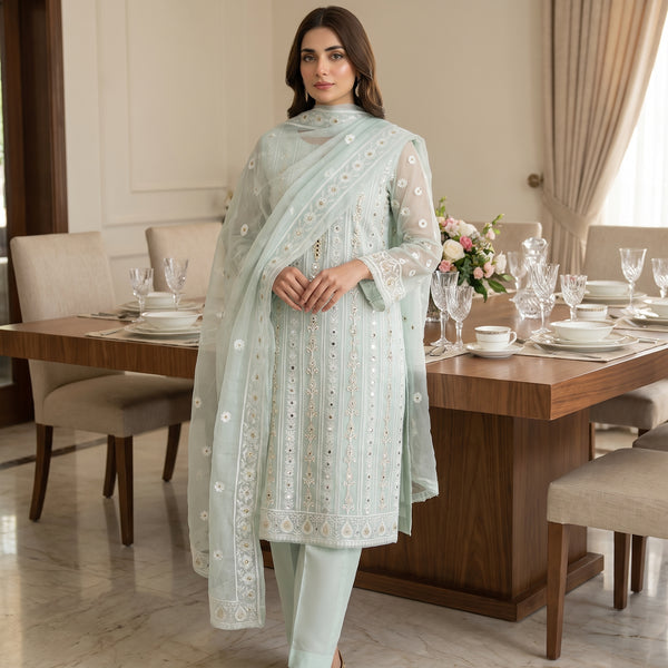 Cotton Net Embroidery Suit MS-835 – Elegant 2-Piece Suit | Markaz Silk