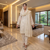 Khaddi Net Embroidery Suit MS 836 – Elegant Embroidered Suit | Markaz Silk