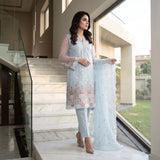 Khaddi Net Embroidery Suit MS 841 – Elegant Embroidered Suit | Markaz Silk