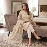 PK Crinkle Embroidery MS-842 – Pure Pakistani Zari Work Fabric Per Yard | Markaz Silk