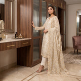 PK Crinkle Embroidery MS-842 – Pure Pakistani Zari Work Fabric Per Yard | Markaz Silk