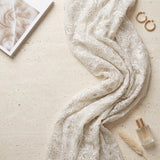PK Crinkle Embroidery MS-844 – White & Gold Sequin Work Fabric Per Yard | Markaz Silk