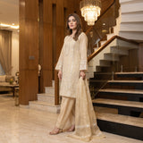 Khaddi Net Embroidery Suit MS 845 – Elegant Embroidered Suit | Markaz Silk