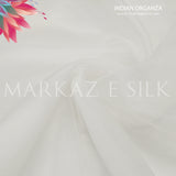 Indian Organza Fabric MS 734 – Lightweight Sheer Organza | Markaz Silk - Price Per Yard