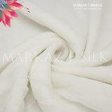 Korean Crinkle MS-736 Fabric | Markaz Silk – Premium Texture - Price Per Yard