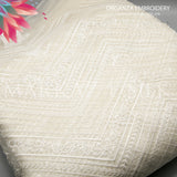 Organza Embroidery MS-738 – Premium Sequin Organza Fabric | Markaz Silk - Price Per Yard