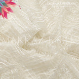 Organza Embroidery MS-738 – Premium Sequin Organza Fabric | Markaz Silk - Price Per Yard