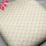 Embroidered Organza Fabric MS 739 – Premium Organza for Dresses | Markaz Silk - Price Per Yard