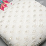 Raw Silk Embroidery MS 740 – Premium Embroidered Silk Fabric - Markaz Silk - Price Per Yard