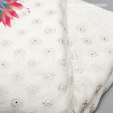 Raw Silk Embroidery MS 740 – Premium Embroidered Silk Fabric - Markaz Silk - Price Per Yard