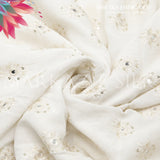 Raw Silk Embroidery MS 740 – Premium Embroidered Silk Fabric - Markaz Silk - Price Per Yard