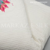 Raw Silk Embroidery MS-741 | Premium Pure Silk Fabric - Markaz Silk - Price Per Yard
