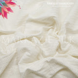 Raw Silk Embroidery MS-741 | Premium Pure Silk Fabric - Markaz Silk - Price Per Yard