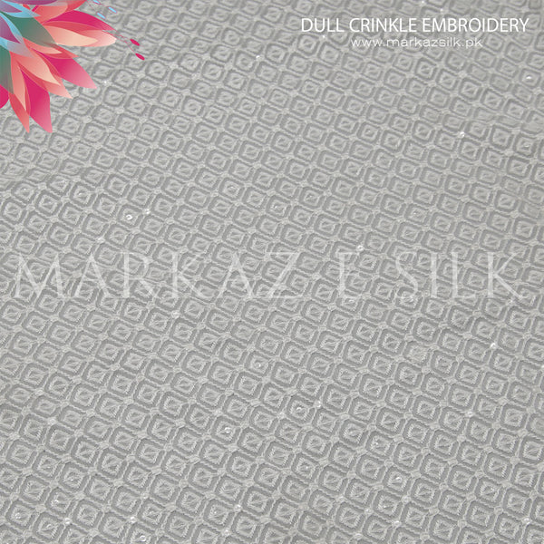 Dull Crinkle Embroidery - MS 744 - (Price Per Yard)