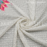 Dull Crinkle Embroidery - MS 744 - (Price Per Yard)