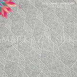 Dull Crinkle Embroidery Fabric MS 743 | Premium Fabric - Price Per Yard  | Markaz Silk