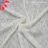 Dull Crinkle Embroidery Fabric MS 743 | Premium Fabric - Price Per Yard  | Markaz Silk