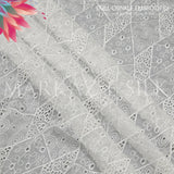 Dull Crinkle Embroidery Fabric MS 743 | Premium Fabric - Price Per Yard  | Markaz Silk