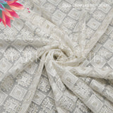 Dull Crinkle Embroidery Fabric MS 742 | Premium Fabric - Price Per Yard  | Markaz Silk