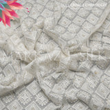 Dull Crinkle Embroidery Fabric MS 742 | Premium Fabric - Price Per Yard  | Markaz Silk
