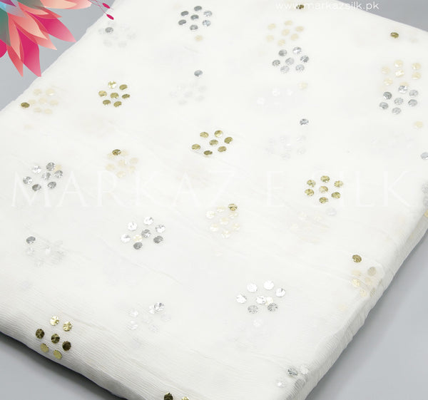 Dull Crinkle Makash MS-813 | Pure China Makash Fabric Per Yard | Markaz Silk
