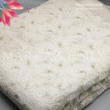 PK Embroidery MS-794 | Premium Crinkle Embroidered Fabric Per Yard | Markaz Silk