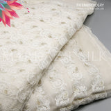 PK Embroidery MS-794 | Premium Crinkle Embroidered Fabric Per Yard | Markaz Silk