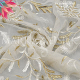 PK Embroidery MS-796 | Premium Crinkle Embroidered Fabric Per Yard | Markaz Silk