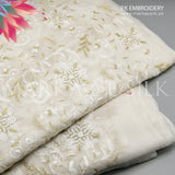 PK Embroidery MS-796 | Premium Crinkle Embroidered Fabric Per Yard | Markaz Silk