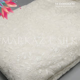 PK Embroidery MS-795 | Premium Crinkle Embroidered Fabric Per Yard | Markaz Silk
