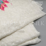 PK Embroidery MS-795 | Premium Crinkle Embroidered Fabric Per Yard | Markaz Silk