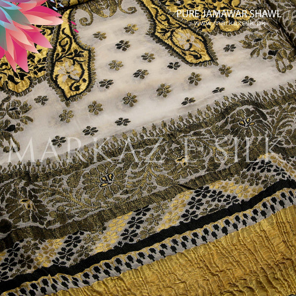 Pure Jamawar Shawl MS-761 | Premium Luxury Traditional Shawl | Markaz Silk